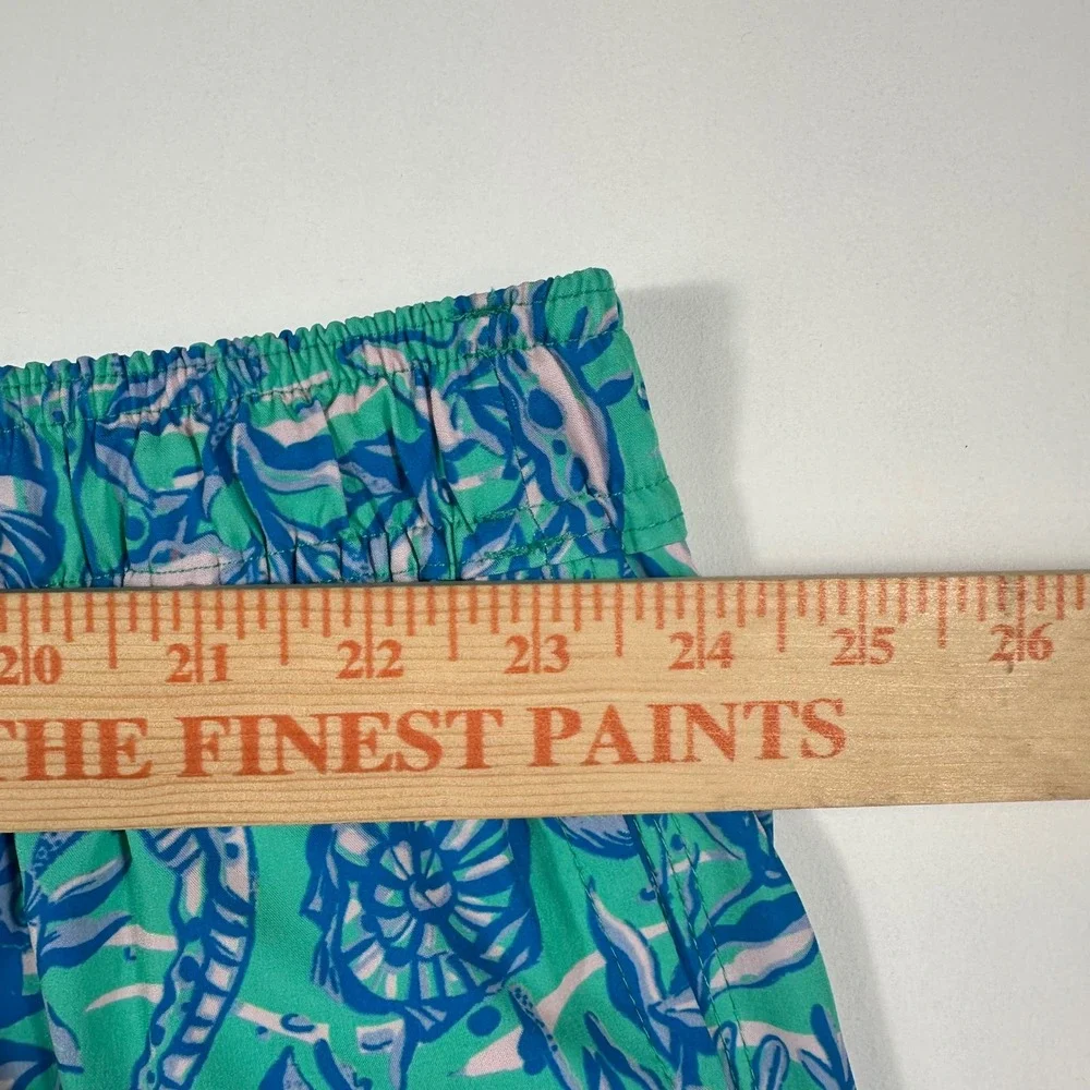 Vineyard Vines Swim Trunks Mens 4XB Seahorse Coral Print Green Blue